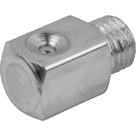 Kipp Funnel-Type Grease Nipple Angled 90 Degree D=R1/8, Form, C Steel, Square K1134.1318
